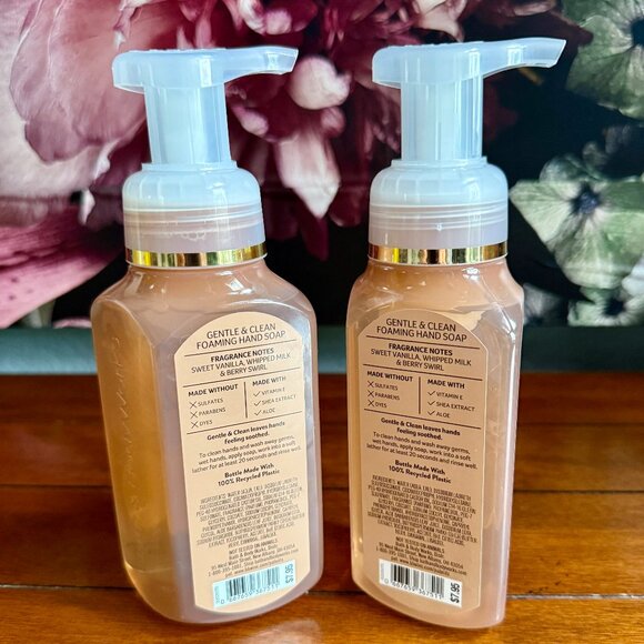 NEW 2-Pc VANILLA SWIRL Foaming Hand Soap 8.75oz Bath & Body Works - Picture 2 of 2
